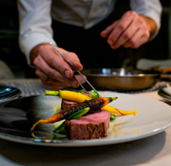 Chef Houdart en cuisine